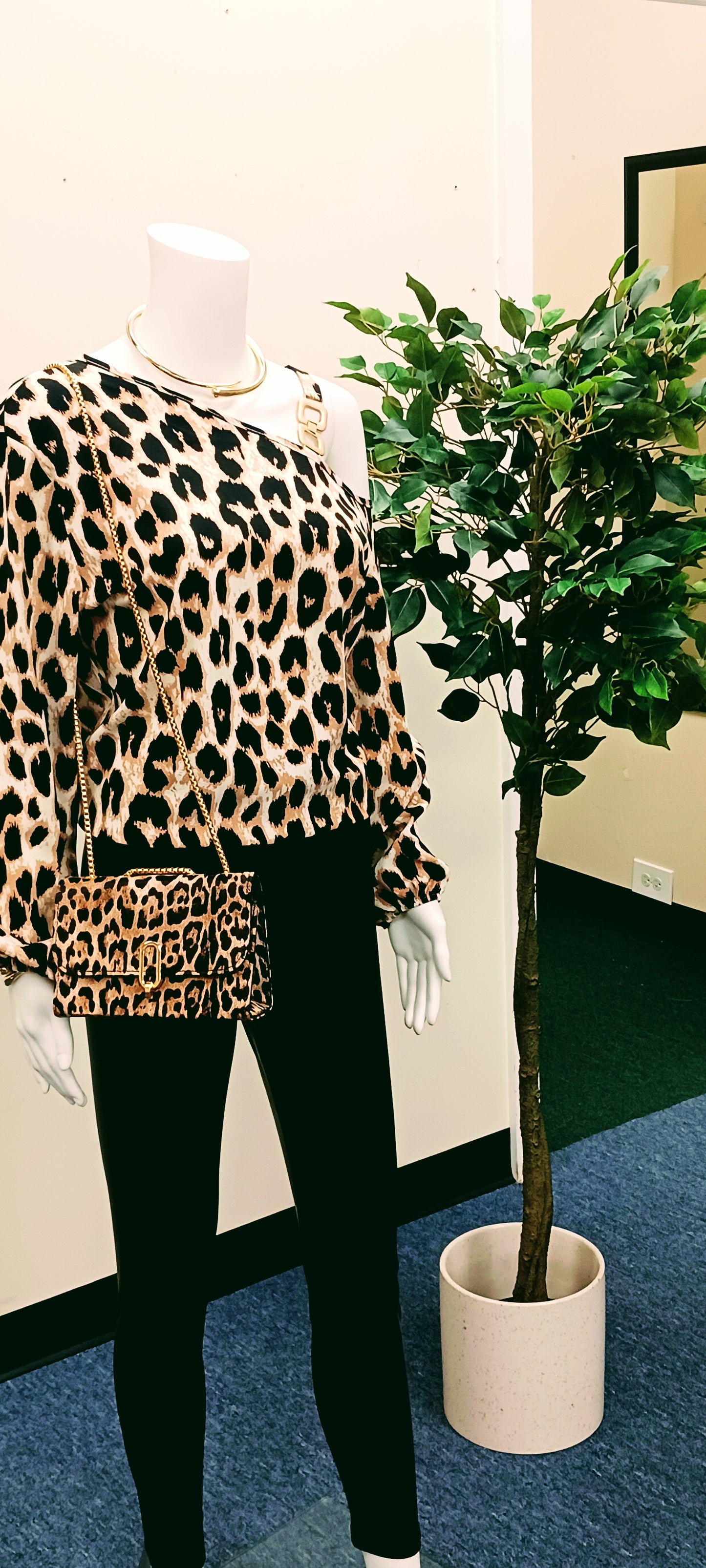 Women's One Shoulder Blouse Long Sleeves Top