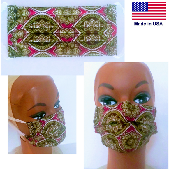 Reusable Adult Fabric Mask - Little N Kute Boutique
