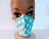 Floral Cotton Fabric Mask - Washable & Reusable - Little N Kute Boutique