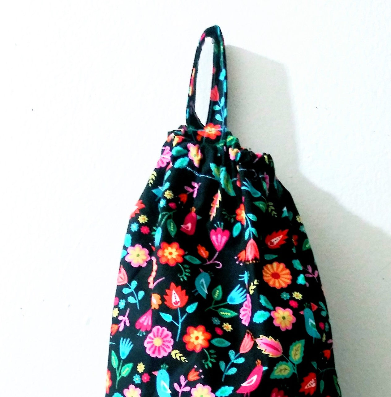 Floral Plastic Bag Holder