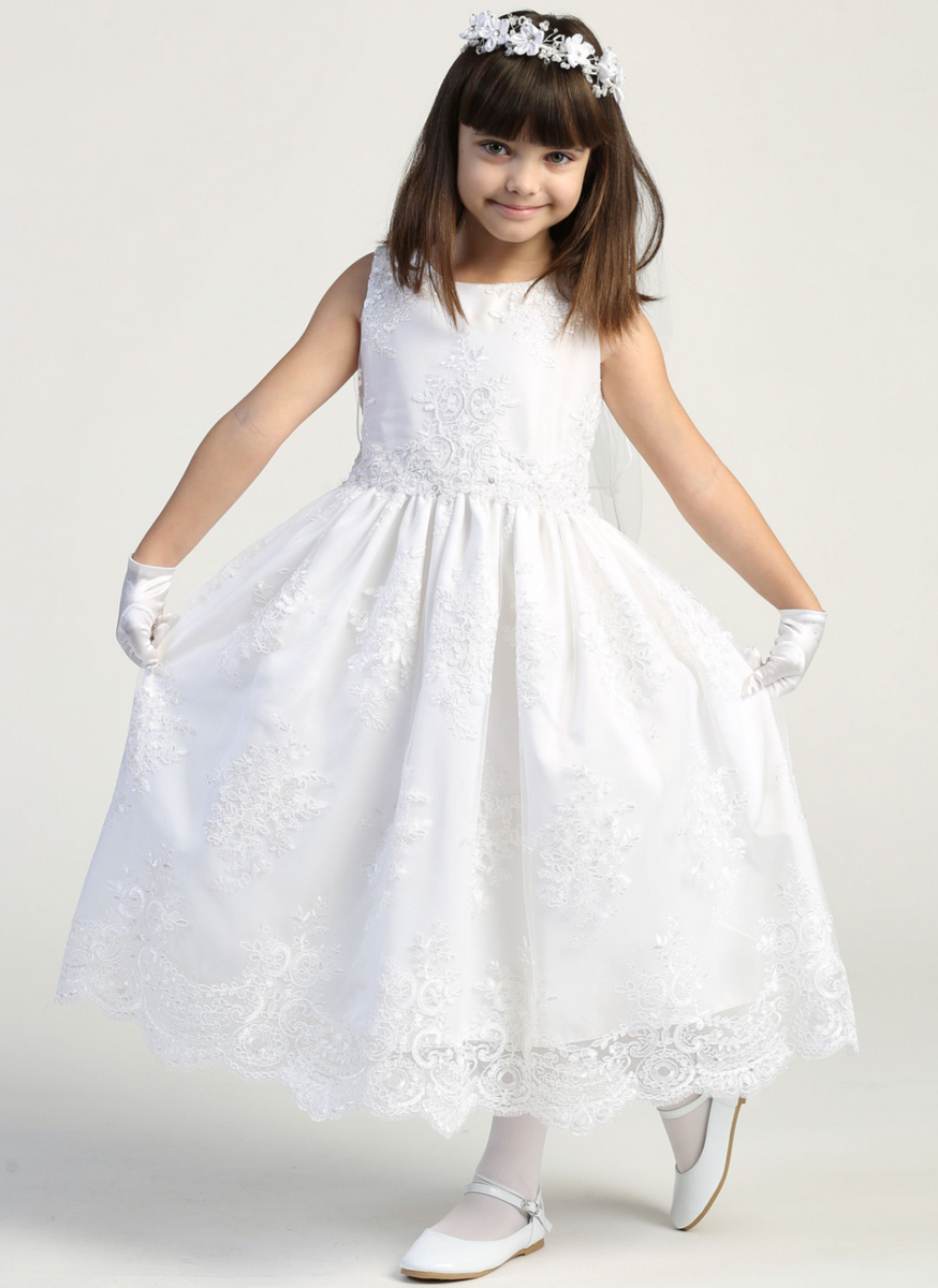 Tea length first outlet communion dresses