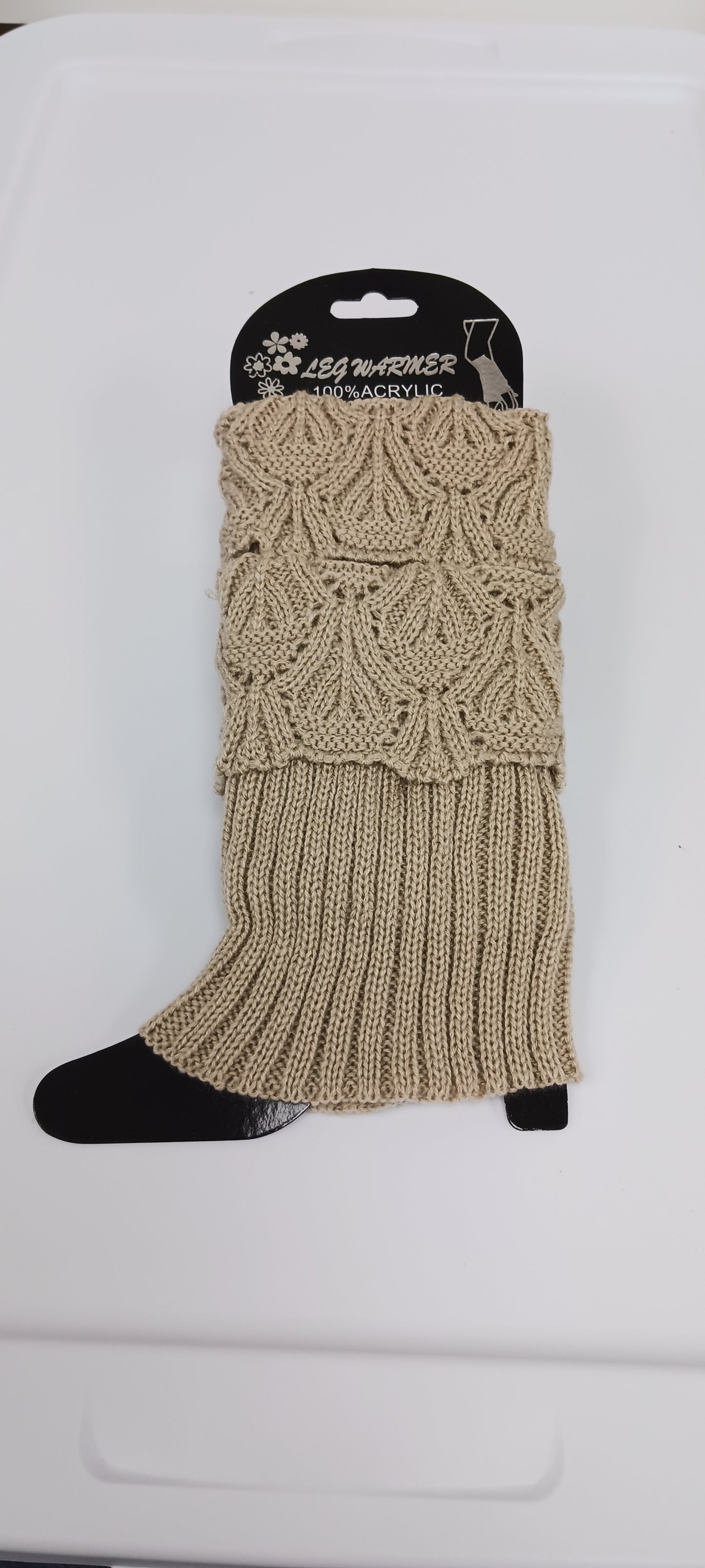 Women's  Knitted Fold Over Solid  Short Lee Warmers  Boot Socks Sweater  Boot Cuffs One Size