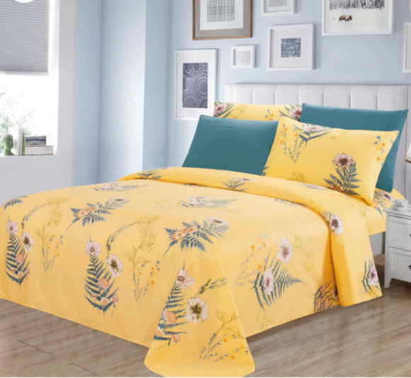 Floral sheet set with deep pocket- Soft & Wrinkle Free