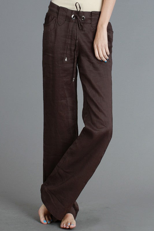 Women's Linen Pants - Little N Kute Boutique