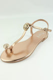 Rose Gold Tiara Women's Sandals - Little N Kute Boutique