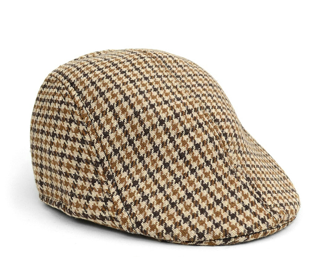 Men's Hound's Tooth Ivy Hat - Little N Kute Boutique