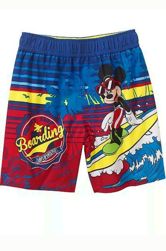 Boys Mickey Mouse Swim Shorts Trunk - Little N Kute Boutique