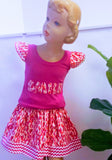 Girl's 2pc Set Toddler With Matching Skirt  Size 3 T - Little N Kute Boutique