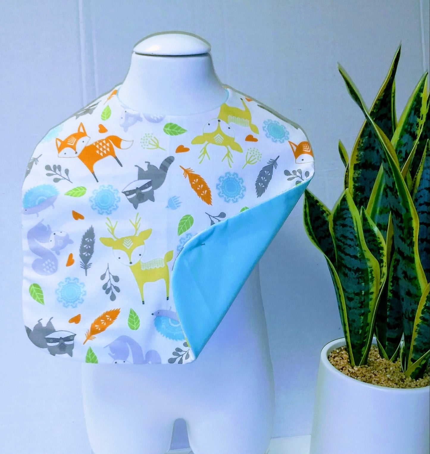 Handmade Boutique Style Baby Reversible Bib - Little N Kute Boutique