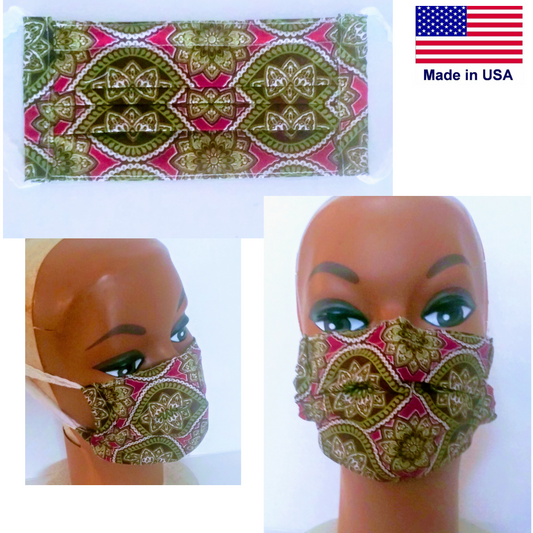 Reusable Adult Fabric Mask - Little N Kute Boutique