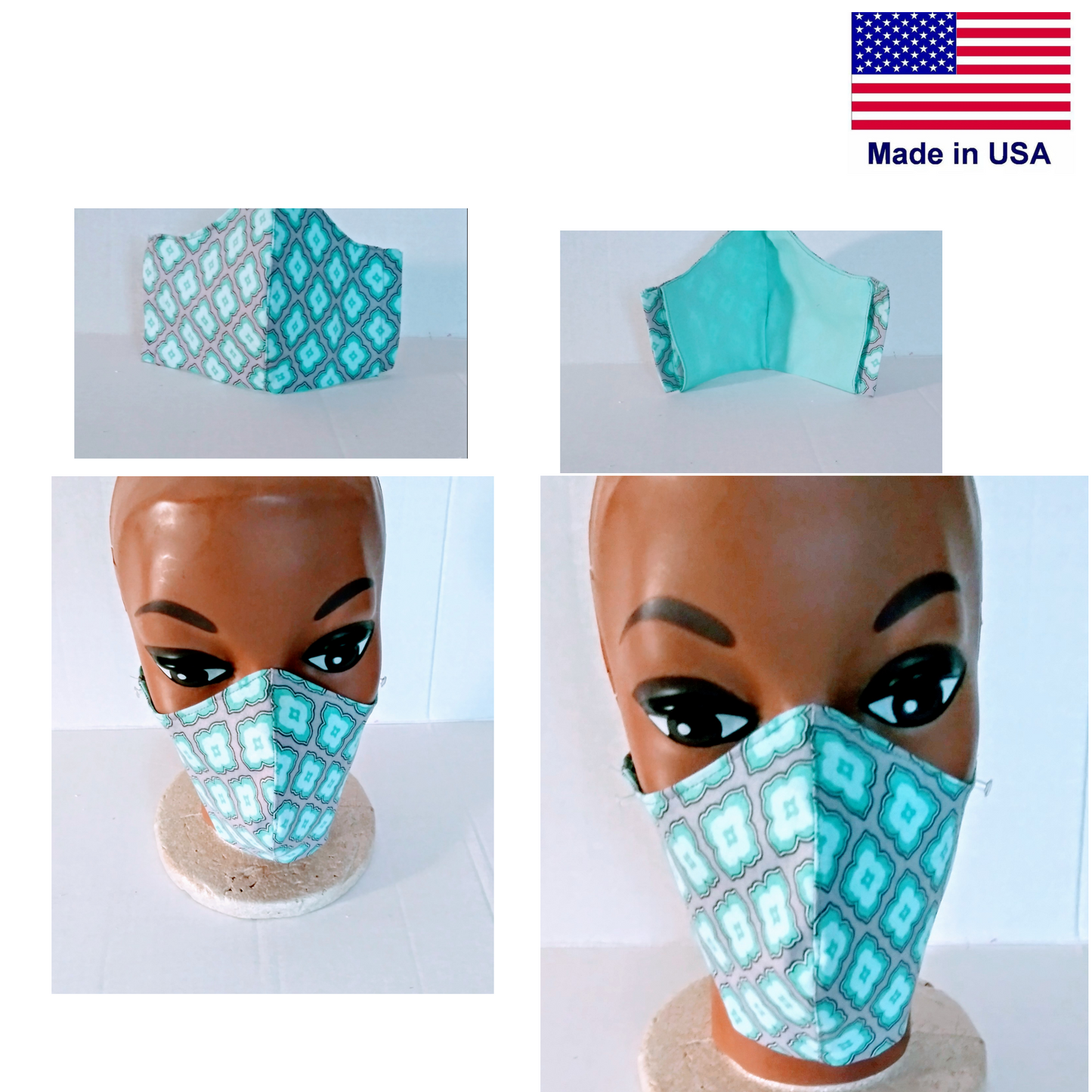 Cotton Fabric Mask - Washable & Reusable - Little N Kute Boutique