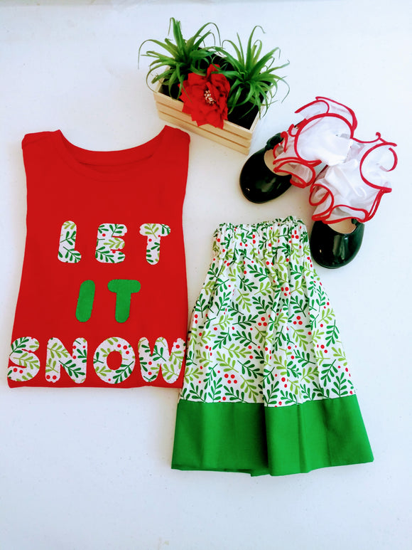 Girl's 2-piece Christmas Outfit