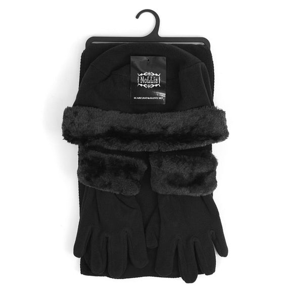 Women's  Warm  Winter Fleece  Hat Caps  Set - Little N Kute Boutique