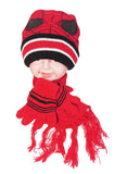 Kids Winter Boys Girls Spider Hat + Scarf + Gloves 3pcs Set - Little N Kute Boutique