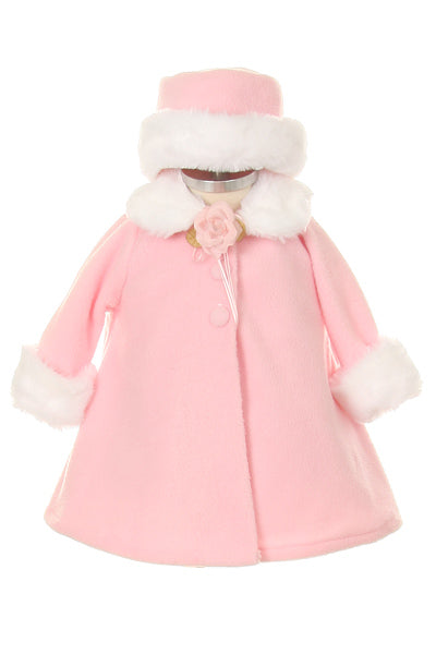 Baby Peacoat Girl 6-24M - Little N Kute Boutique