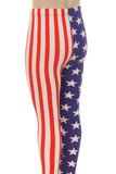 Girls  4th of July American Flag Leggings Pants / - Little N Kute Boutique