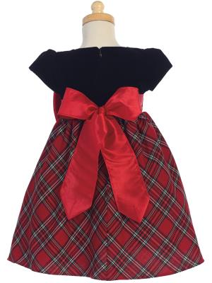 Lito Baby Girls Red Black Velvet Plaid Taffeta Bow Christmas Dress Siz Little N Kute Boutique Lito Baby Girls Red Black Velvet Plaid Taffeta Bow Christmas Dress Siz Little N Kute Boutique