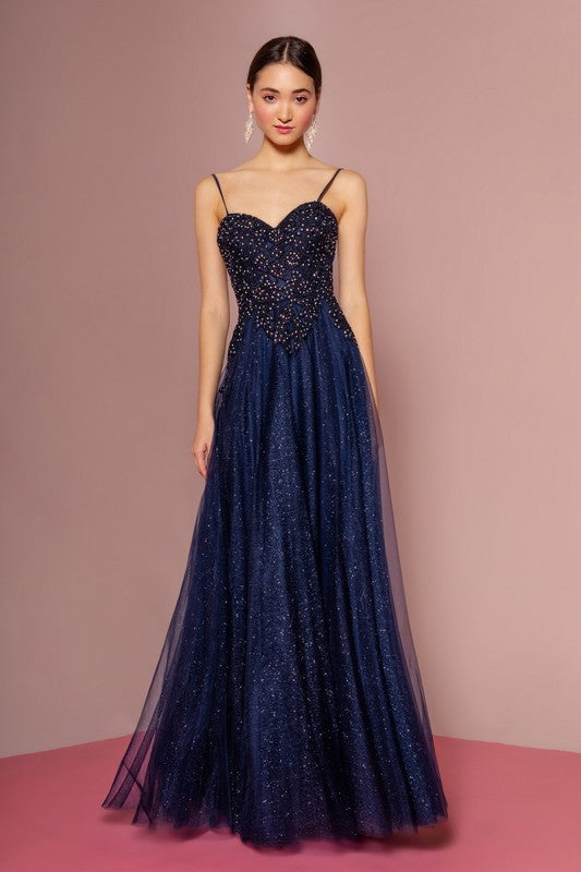 Beaded Ball Gown - Little N Kute Boutique