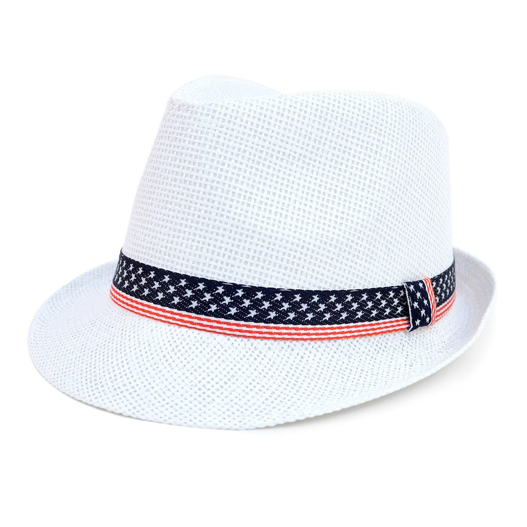 Women's 4th of July Fedora Hat - Little N Kute Boutique