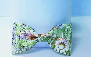 4" Toddler Girl /Adult Floral Fabric Hair Bow - Little N Kute Boutique