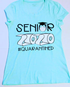Senior 2020 Quarantine T-shirt -Class of 2020 Shirts with Toilet Paper