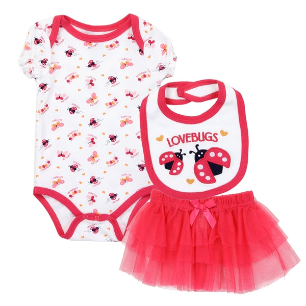 WEEPLAY Girls Newborn 3PC Tutu Set - Little N Kute Boutique