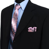 Men's Paisley Tie & Matching Pocket Round Set - Little N Kute Boutique