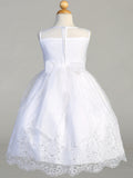First Communion Dress Embroidered Organza with Sequins LNKSP180