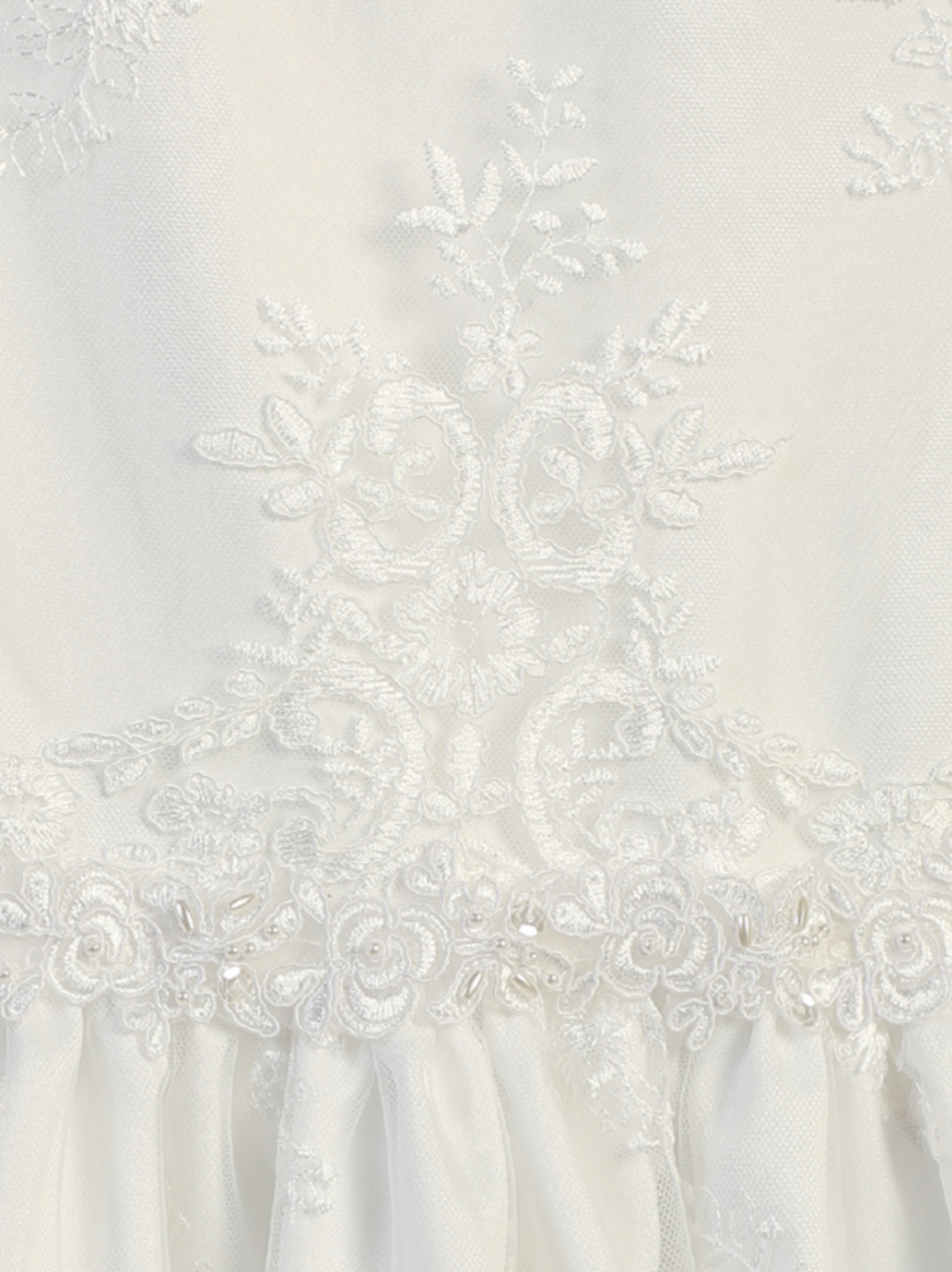 Corded Embroidery Lace on Tulle LNKSP164