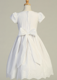 "Madison" Cotton Eyelet Girls Dress LNKSP179